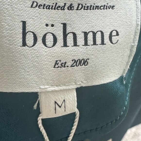 Bohme Teal Satiny Midi/Maxidress M - Picture 7 of 8